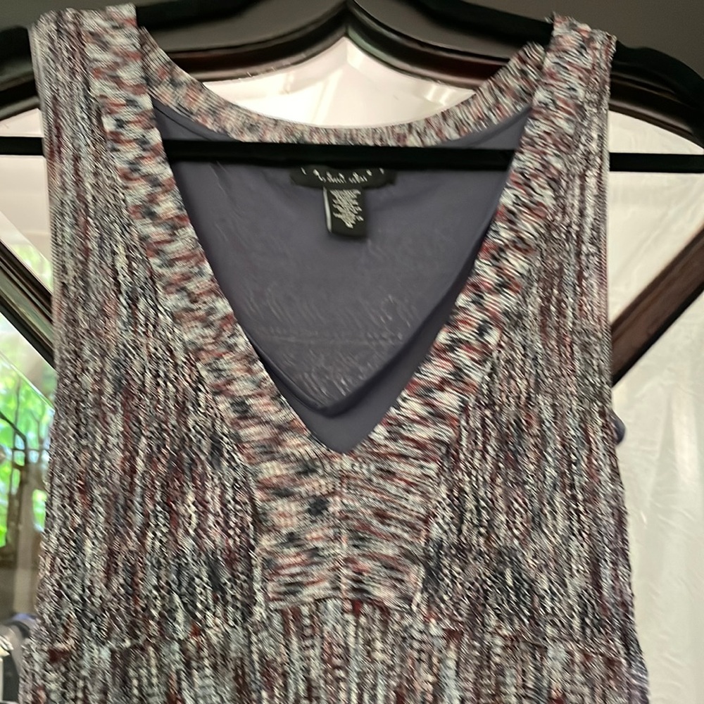 Laundry mini dress in a missoni style pattern
